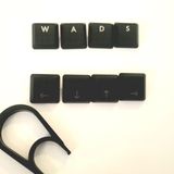 LZYDD WASD+Arrow 8 Tuşlu Doku Dokunsallık Arkadan Aydınlatmalı Keycaps Logitech G813/G815/G913/G915 TKL RGB Mekanik Oyun Klavyesi (Siyah)