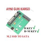 M.2 Ngff Ssd To 2.5 Sata 3 4342A B Key Çevirici Dönüştürücü Adapt