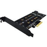 M.2 NVME SSD To Pci-E X4 SATA 4898p Çevirici Adaptör Dönüştürücü