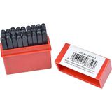 M 243/B/3 Harf Zımba Seti, 3 Mm, Siyah - standart