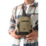 M 416 Mega Bag Kanvas Bodybag Omuz Çantası Camel-Kahve