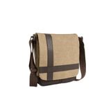 M 417 Mega Bag Unısex Kanvas Postacı Çantası Askılı Çanta Omuz Çanta Camel-Kahve