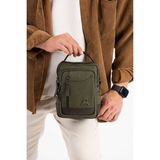 M 422 Mega Bag Erkek Portföy Omuz Çantası - 16 x 22 x 9 cm - Yeşil - Kahve