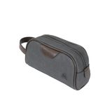 M 433 Mega Bag Kanvas El/Clutch/Makyaj/Tıraş Çantası Siyah-Kahverengi