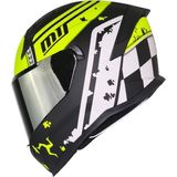 M-910 Vigor Kapalı Motosiklet Kaskı (Aynalı Vizör + Güneş Gözlüğü) - 2XL - 0 - Siyah