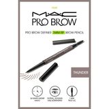 M.A.C 24 Saat Suya Dayanıklı Doğal Görünüm M·a·c Pro Brow Definer Kaş Kalemi Thunder - Kaş Maskarası