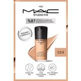 M.A.C 24 Saate Kadar Kalıcı Mat Fondöten - Studio Fix Fluid Spf15 - Renk: C3.5 - 30ml