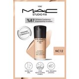 M.A.C 24 Saate Kadar Kalıcı Mat Fondöten - Studio Fix Fluid Spf15 - Renk: Nc12 - 30ml