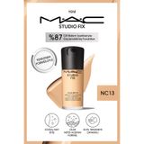M.A.C 24 Saate Kadar Kalıcı Mat Fondöten - Studio Fix Fluid Spf15 - Renk: Nc13 - 30ml