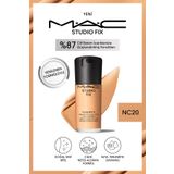 M.A.C 24 Saate Kadar Kalıcı Mat Fondöten - Studio Fix Fluid Spf15 - Renk: Nc20 - 30ml
