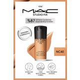 M.A.C 24 Saate Kadar Kalıcı Mat Fondöten - Studio Fix Fluid Spf15 - Renk: Nc40 - 30ml