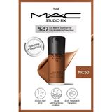 M.A.C 24 Saate Kadar Kalıcı Mat Fondöten - Studio Fix Fluid Spf15 - Renk: Nc50 - 30ml
