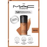 M.A.C 24 Saate Kadar Kalıcı Mat Fondöten - Studio Fix Fluid Spf15 - Renk: Nw35 - 30ml