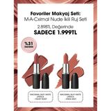 M.A.C Macximal Nude İkili Ruj Seti: Velvet Teddy & Kinda Sexy Renkli Uzun Süre Kalıcı Makyaj