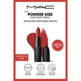 M.A.C Powder Kiss Hazy Matte Lipstick Nemlendirici Etkili Buğulu Mat Ruj - Devoted To Chili