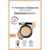 M.A.C Studio Fix Powder Plus Fondöten NC15 Tüm Cilt Tipleri İçin 24 Saat Yağ Kontrolü Sağlayan