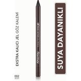M.A.C Suya Dayanıklı Jel Göz Kalemi (Koyu Kahve) - Extreme Tattoo Gel Pencil - 002 Walnut - 8682536028844