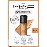 M.A.C Yenilenen Formüllü Studıo Fıx Fluıd Spf 15 Mat FONDÖTEN-NC38 30 Ml..