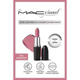 M.A.C Yoğun Renk-Dolgun Görünüm Veren Saten Bitişli Dudak ve Yanak İçin Ruj-PINK PEPPERMINT 3.5GM KEYO454
