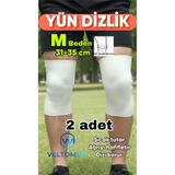 M Beden Yün Dizlik Isıtır Sıcak Tutar Destekler Unisex Giyilen Model 1 çift
