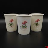 M Cup Yılbaşı Temalı Karton Bardak 50 Adet - Fiyonklu Kardan Adam