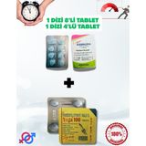 M.E.M Orijinalvega 100 Mg 1x4 Dizi(4 Adet Tablet) + 1 Dizi Kamagrahap (8 Adet Tablet) Etki Garantili Tablet Sertleştirici7 KAMAGRA100MG_VEGAHAP 40 Kullanım Kampanya - 1 Paket