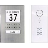 M-E Modern-Electronics Adv 111 Ww 41137 Kapı İnterkom Sistemi Kablolu Komple Set 1 Aile Evi Paslanmaz Çelik, W, Paslanmaz Çelik, Beyaz