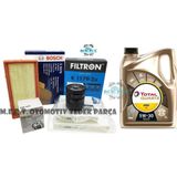 M.e.r.t. otomotiv yedek parça C4 Cactus 1.2 E-vti Puretech Filtre Seti ve İneo Htc Motor Yağı 82 HP