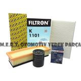 M.e.r.t. otomotiv yedek parça Fiat Doblo 1.4 Benzinli Filtre Bakım Seti 2005-2010 Opar + Bosch