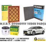 M.e.r.t. otomotiv yedek parça Ford Focus Iv 1.5 Benzinli Mann Filtre Bakım Seti 2019-2022