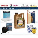 M.e.r.t. otomotiv yedek parça Peugeot Bipper 1.4 Hdi Filtre Bakım Seti + Motor Yağı