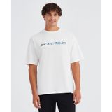 M Graphic Tee Crew Neck T-Shirt Erkek Offwhite Tshirt
