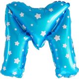 M HARF MAVİ FOLYO BALON 16 İNC 36 CM