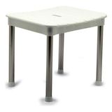 M-KV33-01 Okaliptus Tabure, Maks. 100 kg Kapasite, 37 x 34 x 30 Cm, Beyaz