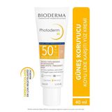 M Lıght Spf 50+ Koyu Cilt Koruyucu Yüksek Koruma Renkli Yüz Güneş Kremi 40 Ml 907