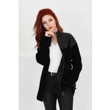 M M Marki Marki Lüx Pardesü Hakiki Deri Süet Ceket Uzun Süet Kadın Oversize Deri Mont, Ceket - 105522