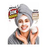 M Madam Lydi Havlu Saç Bonesi Baş Havlusu Pamuklu Yüksek Emici Banyo Duş Havlusu Saç Kurutma Bonesi Gri