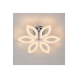 M Mediyamu Aydınlatma Modern LED Plafonyer Avize 6 Oval Başlıklı Gümüş Renk – Kumandalı 4 Modlu Salon & Oturma Odası Avizesi