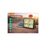 m memita Everton RT-916 100W Güneş Enerjili Şarjlı Projektör Solar Panelli LED Işık | Taşınabilir Aydınlatma