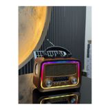 m memita rt-730 usb am-sw-fm bluetooth solarlı ledli fenerli nostalji radyo