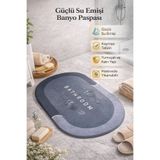 m memita Ultra Hızlı Su Emici Diatomit Banyo Paspası – Kaymaz & Hijyenik