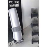 M Merc Giyim 4 Taraklı Profesyonel Şarjlı Saç ve Sakal Kesme Tıraş Makinesi Seti