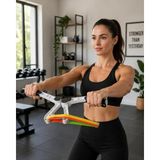 M Merc Giyim Direnç Bantlı Kol Göğüs Omuz Egzersiz Aleti Evde Fitness Seti - Çok Renkli
