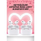 M Merc Giyim Sevgiliye Hediye Çift Kulaklığı Yeni Nesil Pro Kulaklık Sevgililer Gününe Özel - Çok Renkli