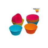 M Mimoza Park 24 Parça Lüx Muffin Kek Kalıbı Seti Tekrar Kullanımlık