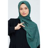 m moon scarf Premium Bambu Kraş Şal “ Koyu Küf Yeşili “