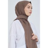m moon scarf Premium Bambu Kraş Şal “ Koyu Vizon “