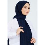 m moon scarf Premium Bambu Kraş Şal “ Lacivert “