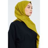 m moon scarf Premium Bambu Kraş Şal “ Yağ Yeşili “