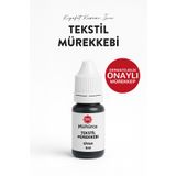 M MÜHÜRCE Tekstil Mürekkebi – Kıyafet Kaşesi Için Siyah Mürekkep (5 ML) - Okul Kaşesi Mürekkebi